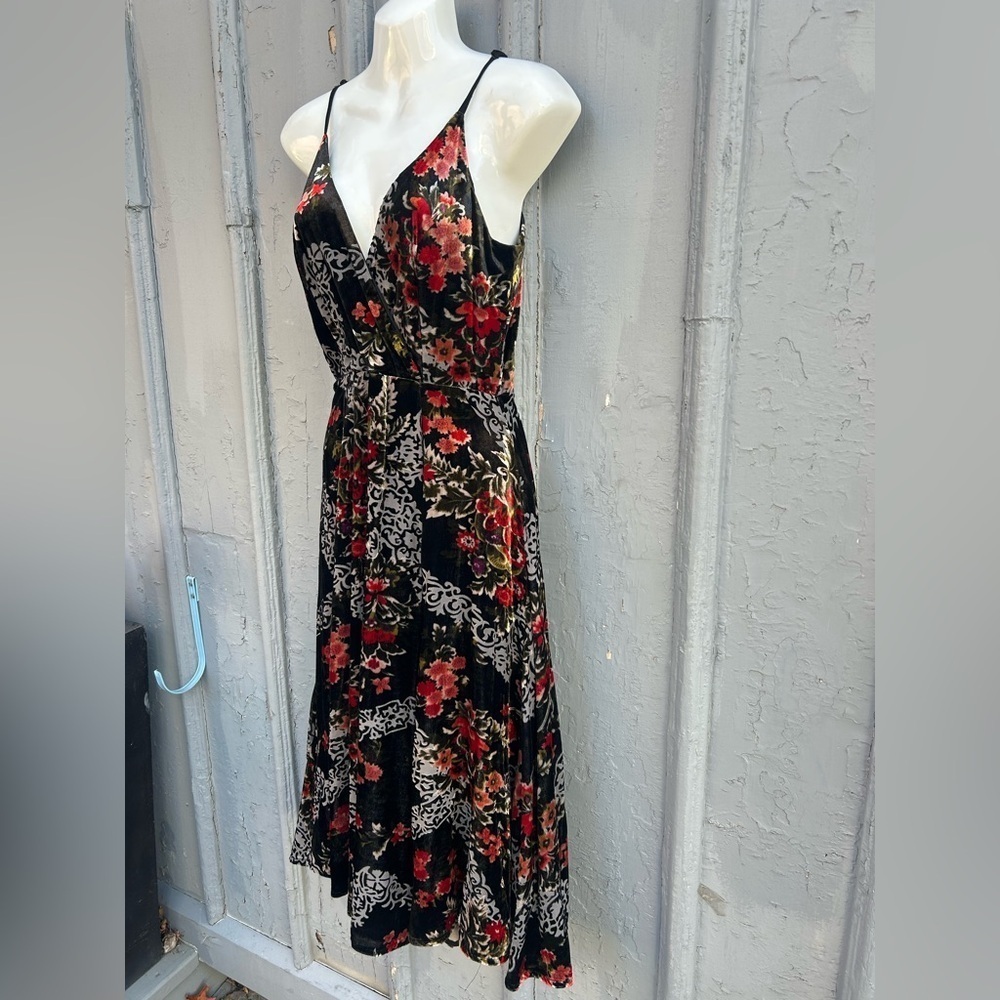 Anthropologie Eri + Ali Floral Burnout Slip Dress, size 4 - Picture 6 of 16